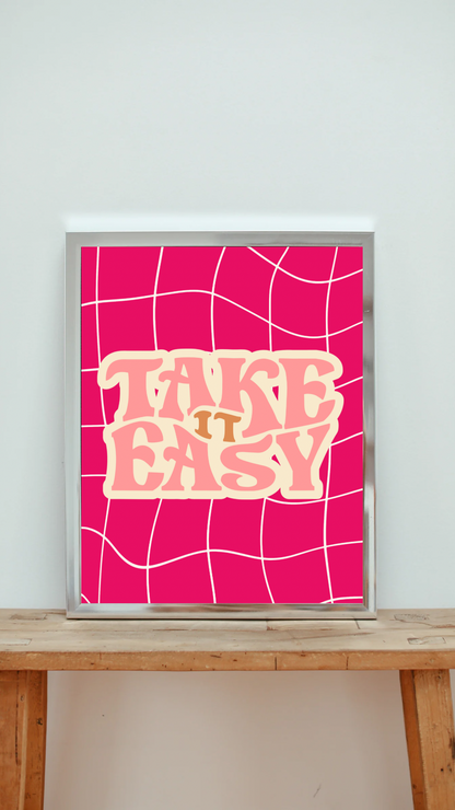 POSTER EASY I PINK I SEVERAL VARIATIONS