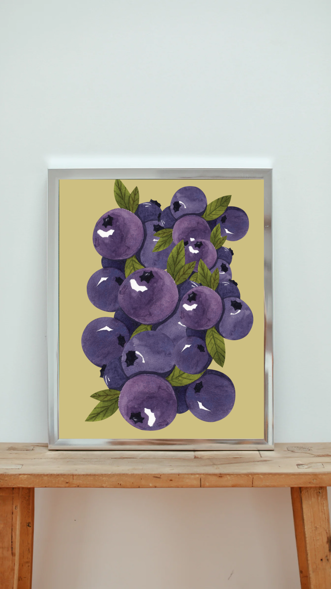 POSTER BLUEBERRIES I KHAKI I  MEHRERE VARIANTEN