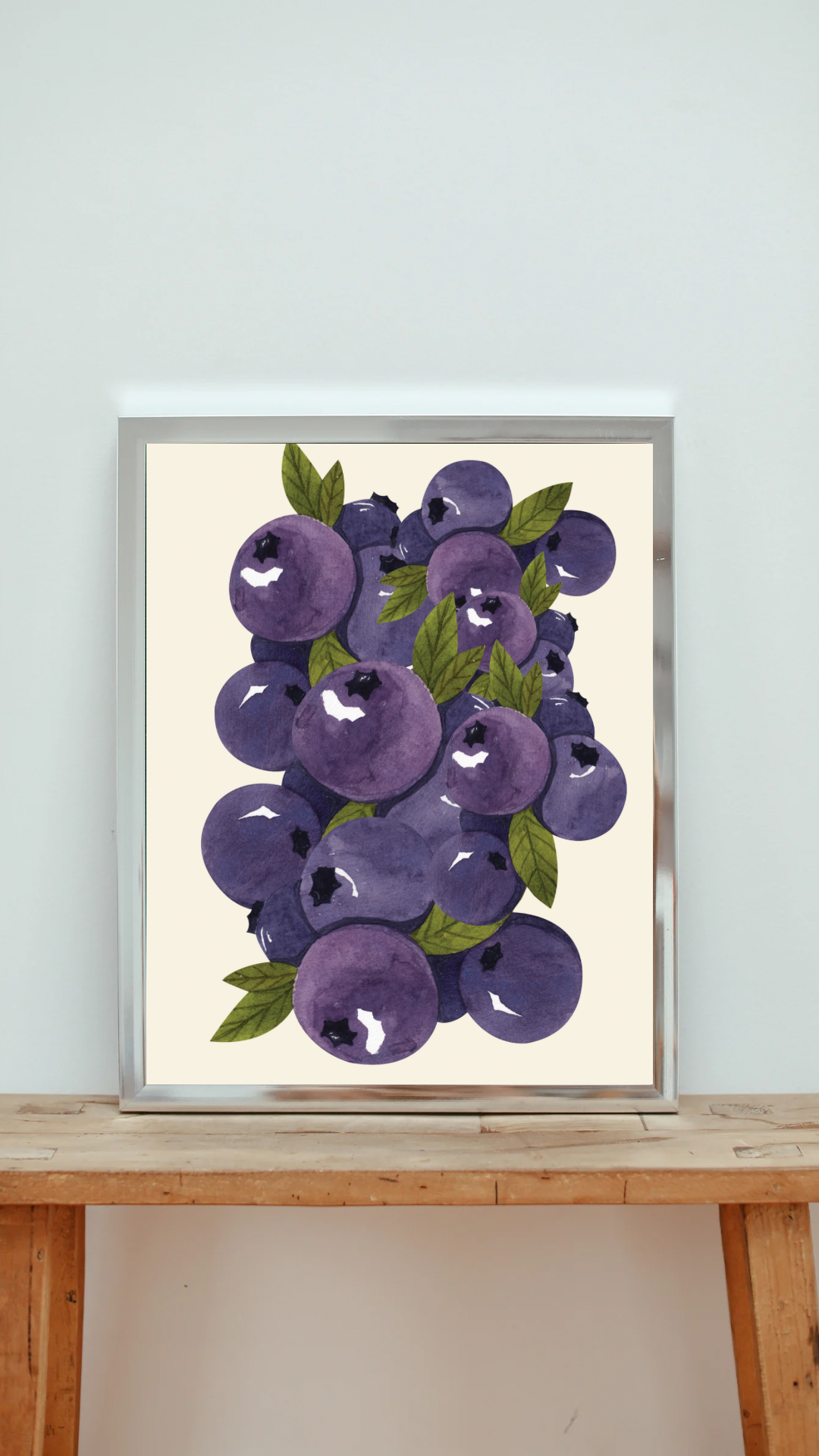 POSTER BLUEBERRIES I BEIGE I MEHRERE VARIANTEN