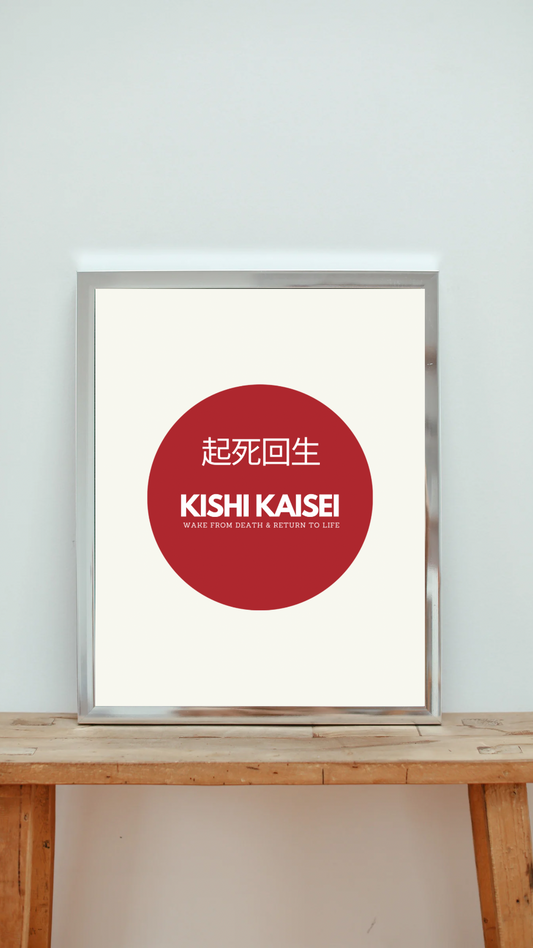 POSTER KISHI KAISEI I WEIß I MEHRERE VARIANTEN