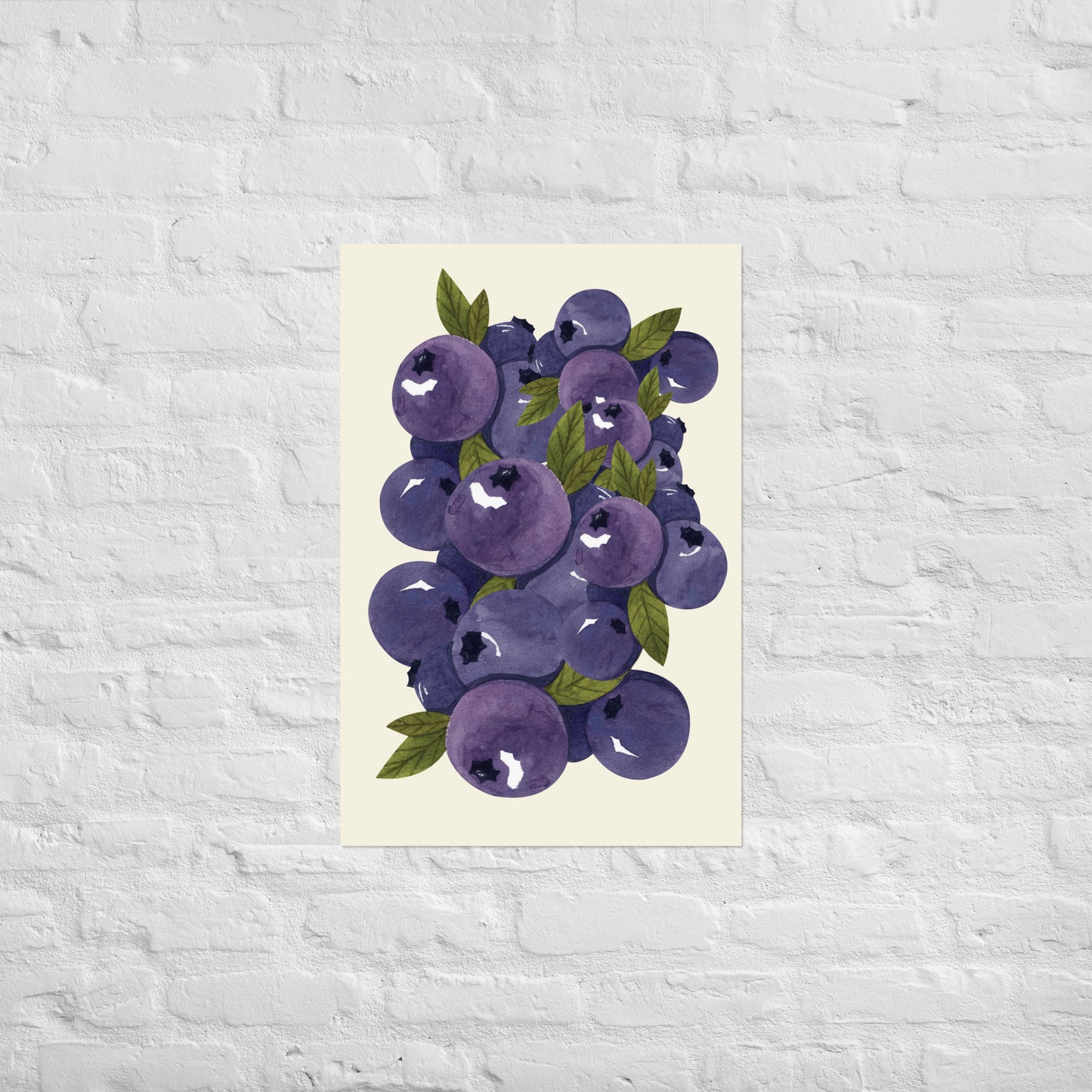 POSTER BLUEBERRIES I BEIGE I MEHRERE VARIANTEN