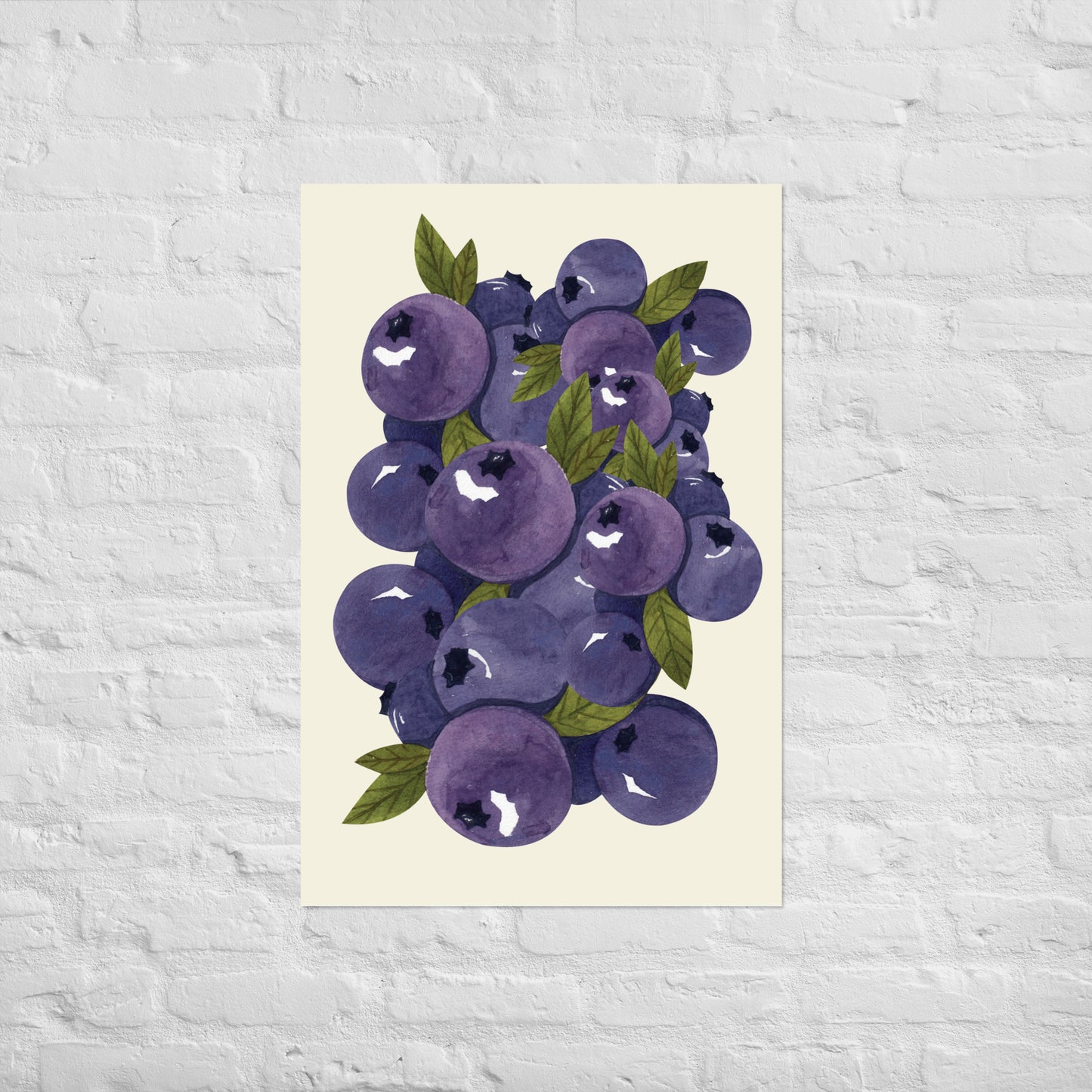 POSTER BLUEBERRIES I BEIGE I MEHRERE VARIANTEN